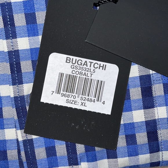 NWT BUGATCHI Men’s Classic Fit Dress Shirt - Picture 2 of 3